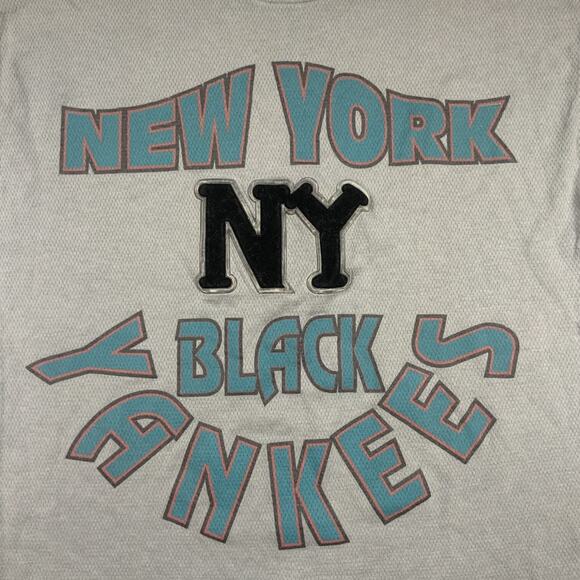 VTG Underground Railroad New York Black Yankees Shirt Men XL Gray Negro League - Picture 2 of 10